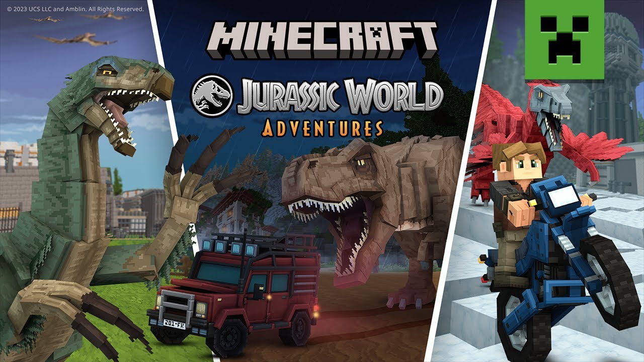 Minecraft DLC Jurassic World Adventures смотреть онлайн