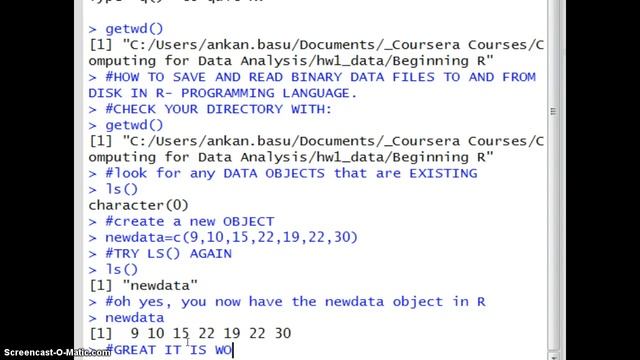 HOW to SAVE and READ binary data files in R: .Rdata смотреть онлайн