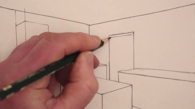 How to Draw a Kitchen Room in 2-Point Perspective: NARRATED смотреть онлайн