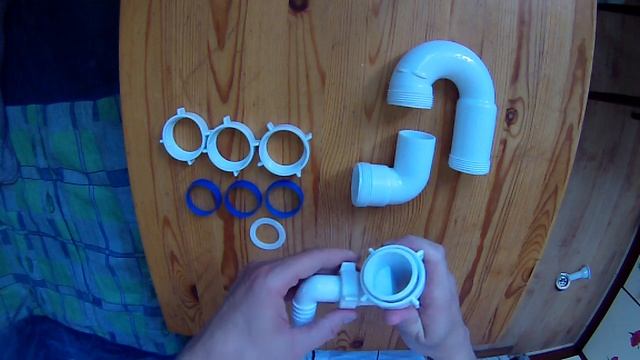 Сборка прямоточного сифона без выпуска S-4005 смотреть онлайн