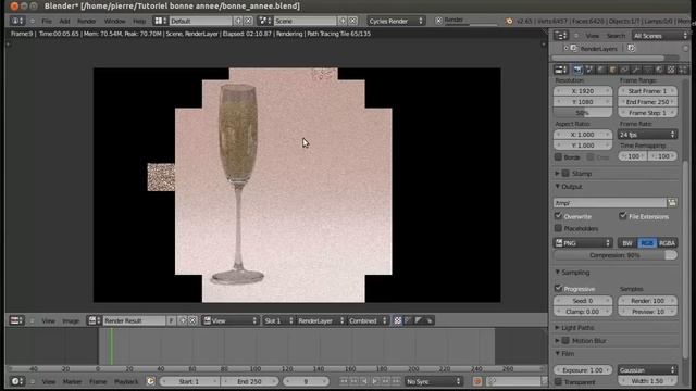 Réaliser une carte de voeux dans blender 2.65 смотреть онлайн