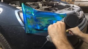 Тонировка фар лада гранта пленкой хамелеон