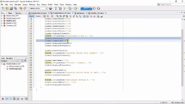 DOUBLE LINKED LIST (JAVA) смотреть онлайн