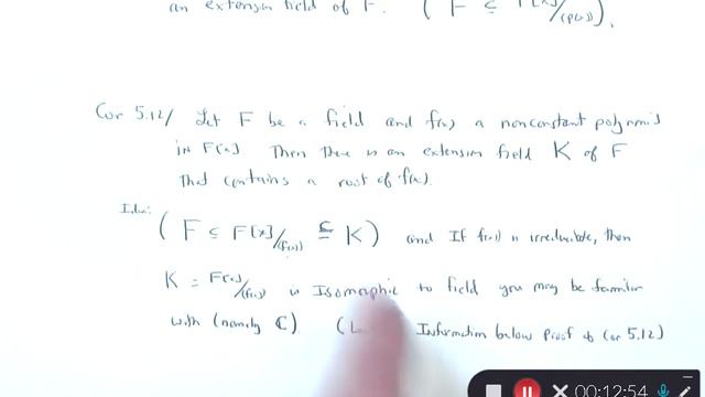 24 Math 3163 Section 5 3 Structure of Fx mod px when px is irreducible смотреть онлайн