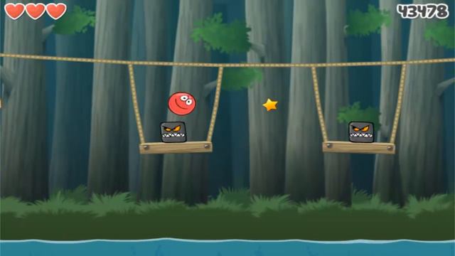 Мультик ИГРА для детей - КРАСНЫЙ ШАР против злого КВАДРАТА смотреть онлайн