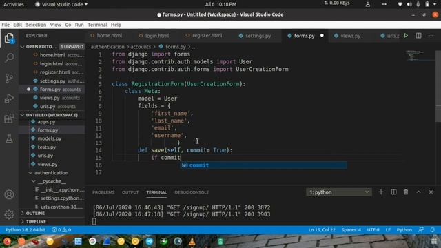 Complete authentication in django | Tamil | tutorial 23 смотреть онлайн