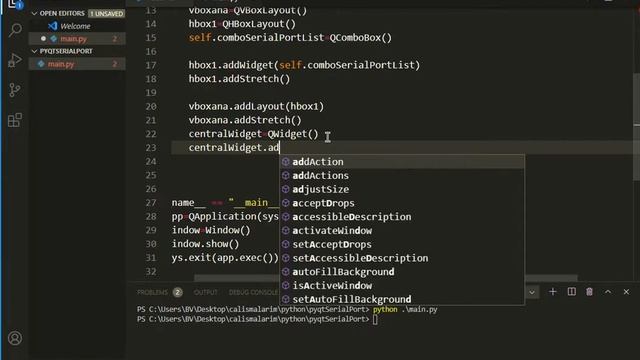 Pyqt 5 Dersleri10: Python seri port (QTSerialPort ) ile Seriportları Listeleme смотреть онлайн