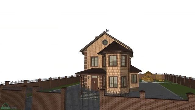 Типовой проект двухэтажного дома «Универсал» (вариант) B-190-ТП смотреть онлайн