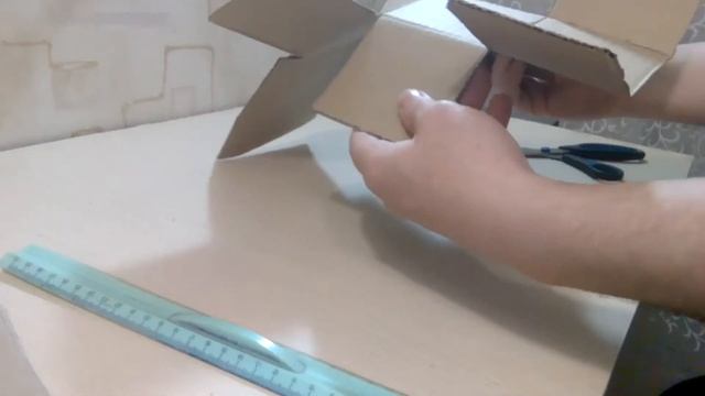 Как легко сделать подарочную коробку своими руками из картона часть 1 /Кубик из картона / МК смотреть онлайн