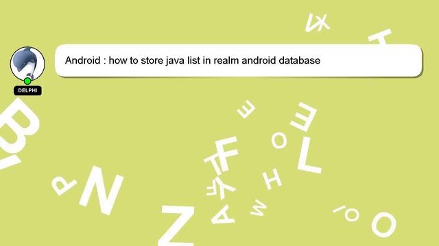 Android : how to store java list in realm android database смотреть онлайн