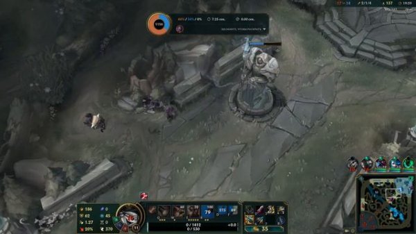 Смотри!!! Как нагибает Тристана в лесу League of Legends !!!