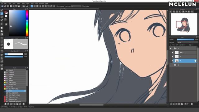 Lets Draw Sunset Anime Girl using Medibang Paint Pro and Photoshop смотреть онлайн