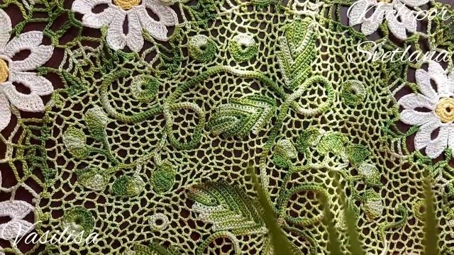 Презентация салфетки-дорожки. Вязание крючком смотреть онлайн