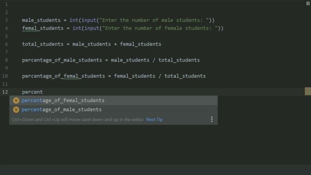 Starting Out With Python Chapter 2 Exercise Program 11 Male and Female Percentages Python Program смотреть онлайн