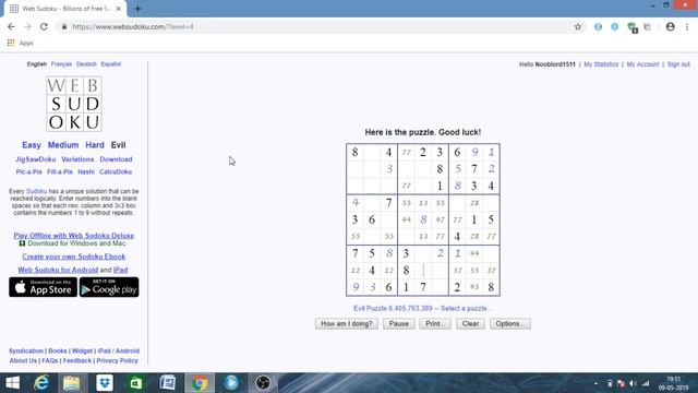 SOLVING AN EVIL SUDOKU PUZZLE смотреть онлайн