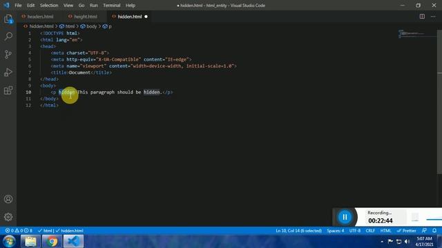 How to Use HIDDEN Attribute HTML - What is HIDDEN Attribute Why We Use HIDDEN attribute смотреть онлайн