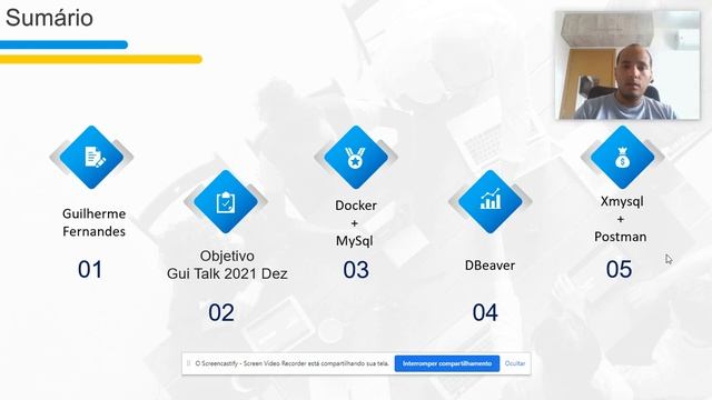 GUI TALK - DEZ/2021 - DOCKER + MYSQL + XMYSQL + POSTMAN - APRESENTAÇÃO смотреть онлайн