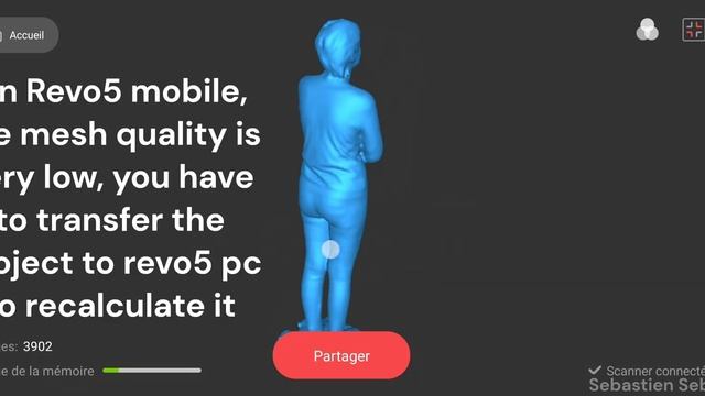 How to scan a full human body with pop3 (No turn table, Revo mobile + Revo5 Pc смотреть онлайн