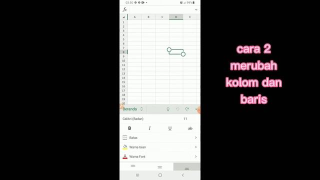 Cara Membuat Excel di Hp || Cara Melebarkan kolom dan Baris Secara Otomatis di Hp android смотреть онлайн
