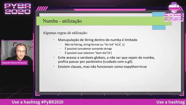 Ganhando performance no Python com Numba em projetos não científicos - Alejandro Perez [PyBR2020] смотреть онлайн
