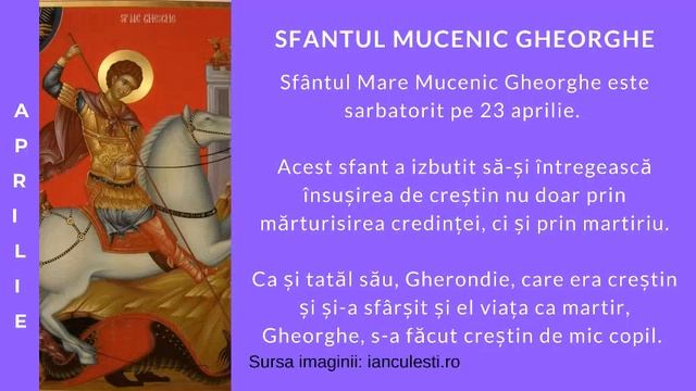 Calendar ortodox. Calendar ortodox pentru luna Aprilie 2020 смотреть онлайн