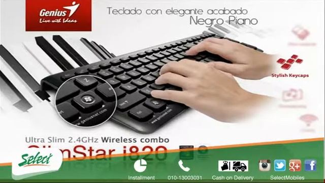 Genius Slim Star i820 keyboard mouse Spanish demo смотреть онлайн