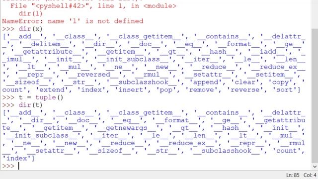 Python Tuples смотреть онлайн
