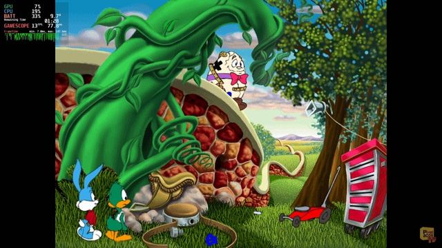 Tiny Toon Adventures: The Great Beanstalk - (Valve Steam Deck) - Framerate & Gameplay смотреть онлайн