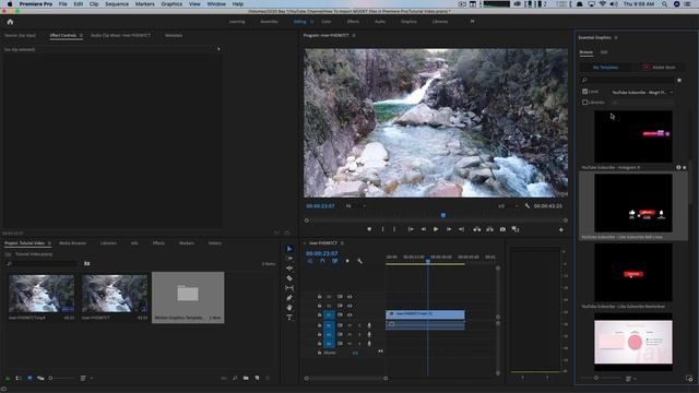 How To Import MOGRT Files Into Premiere Pro - Motion Graphics Templates смотреть онлайн