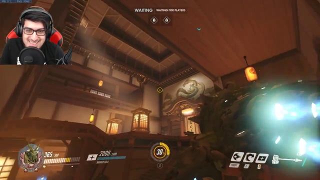 OVERWATCH GENJI PING PONG CUSTOM GAMEMODE!!