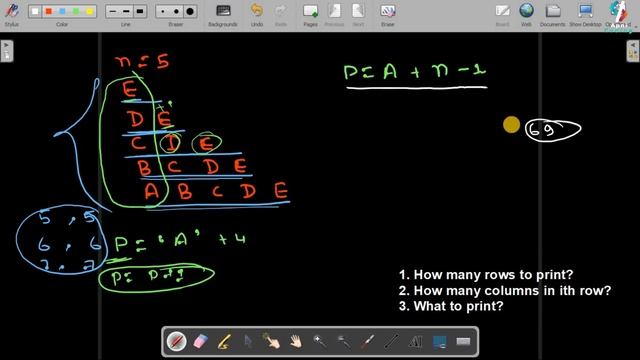 Q15:- Interesting Alphabets Pattern | Character Pattern in Java | Character pattern program смотреть онлайн