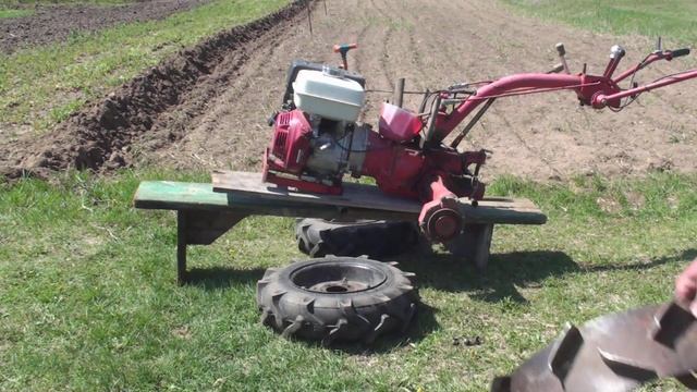 Мотоблок МТЗ 09 Н   Замена колёс, изменение ширины колеи