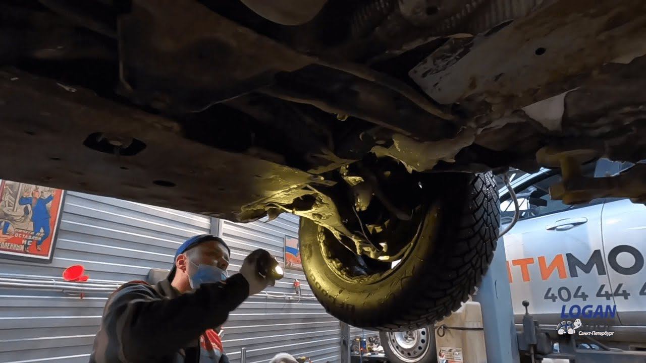 Осмотр подвески и рулевого управления Renault Duster смотреть онлайн