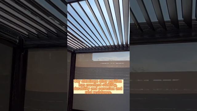 Waterproof Louver Roof Outdoor Gazebo Garden Bioclimatic Aluminium Pergolas