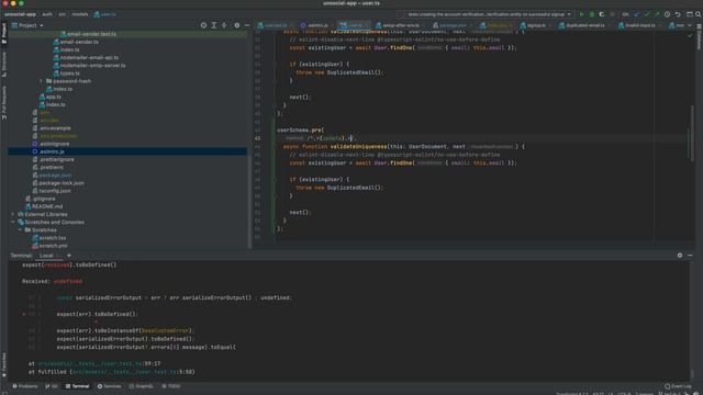 Prevent email duplication on user update: Building a microservices-based NodeJS and React app #048 смотреть онлайн