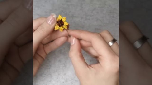 5 Мастер-класс Подсолнухи из бисера/для начинающих/Колье "Подсолнухи" смотреть онлайн