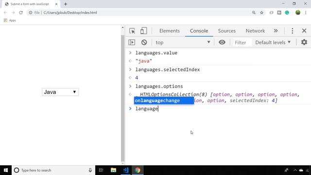 How To Get a Select Value With JavaScript смотреть онлайн