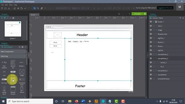 membuat rancangan program dengan tools mockup Justinmind смотреть онлайн