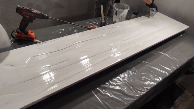 Мрамор белый своими руками. Эпоксидная смола Metally Epoxy - качество и простота в обращении.Набор№ смотреть онлайн