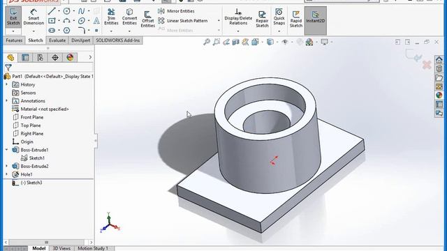 SOLIDWORKS 2021: Introduction to the Hole Wizard смотреть онлайн