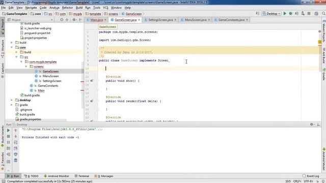 libGDX Java Game Development - Add InputListener to Button & Screen Transition смотреть онлайн