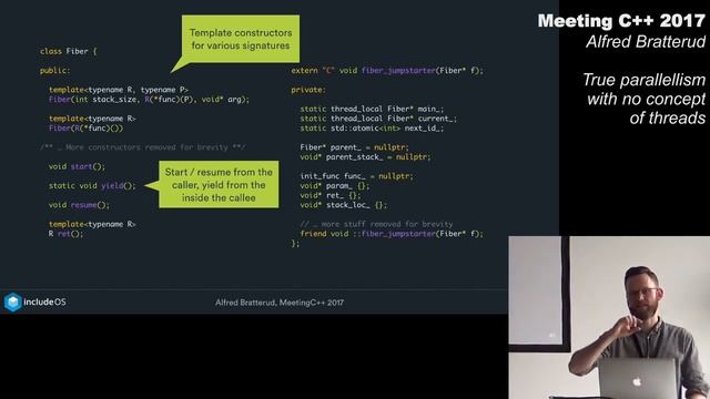 True parallelism, with no concept of threads - Alfred Bratterud - Meeting C++ 2017 смотреть онлайн