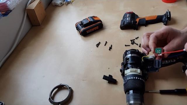 Worx 373.2 Drill  Sometimes Wont Work ,switch Cleaning,
