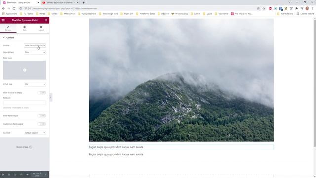 JETENGINE QUERY BUILDER - UTILISATION AVEC LE LISTING WIDGET