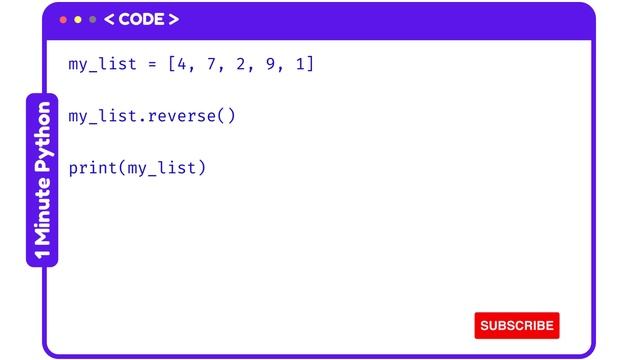 How to Reverse a List in Python смотреть онлайн
