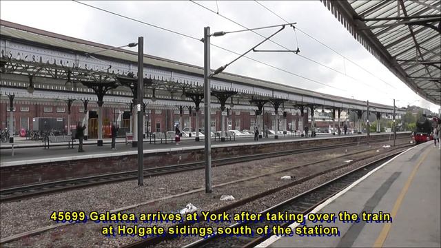 40145 and 45699 Galatea at Wakefield and York with Scarborough Spa Express on 17th August 2017 смотреть онлайн