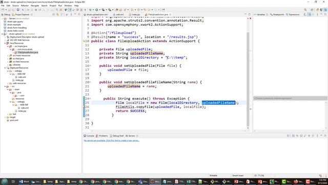 Apache Struts 2 File Upload Example Tutorial смотреть онлайн