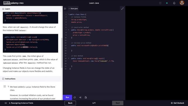 Learn Java - 3.2 OOP Java Methods | Codecademy Walkthrough смотреть онлайн