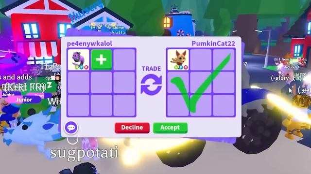 TRADE МЕГА космический КИТ и НЕОН КОЗЕРОГ! Трейды на ЛЕГЕНДАРНЫХ питомцев ADOPT ME ROBLOX! смотреть онлайн