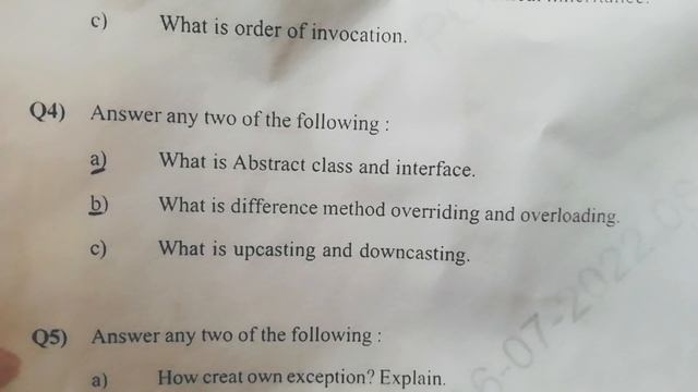 Object Oriented programming Java Diploma/Polytechnic 4th Semester previous year paper #bteupexam202 смотреть онлайн
